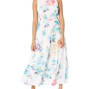 Desigual Blue Pink Halter Sundress